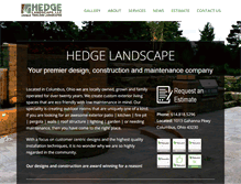 Tablet Screenshot of hedgelandscape.com